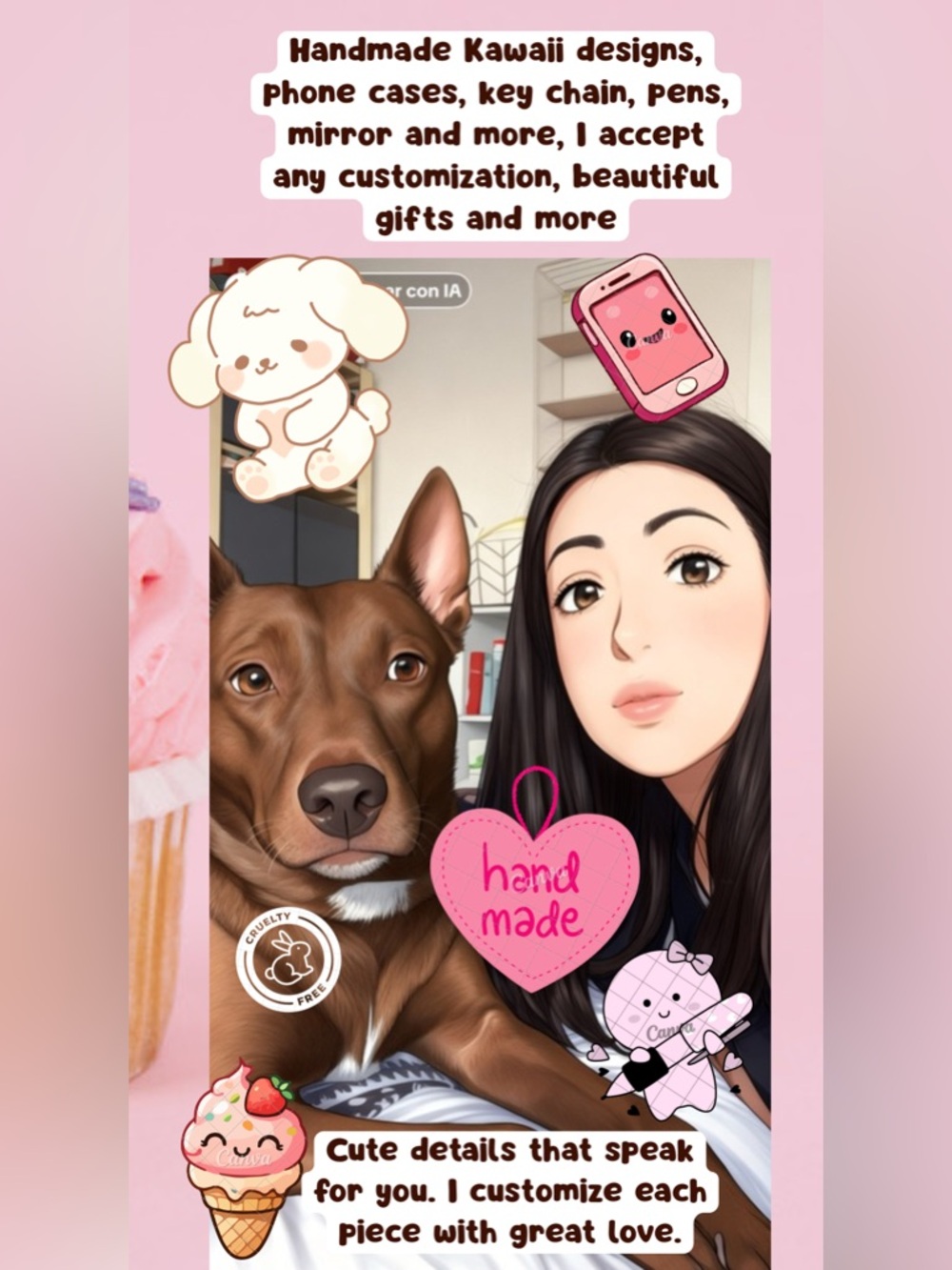 Chelsea Treasures Handmade Kawaii Phone Case , pen , key chain and more